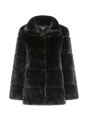 Women's artificial fur with stand-up collar FUTDP-0009-99(Z21)-03