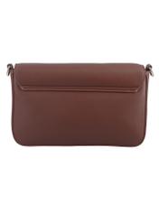 Light brown women's shoulder bag TOREC-1255-1G(Z26), product view from the back on a white background.