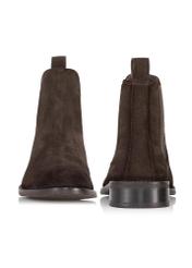 Brown leather men's slippers BUTYM-0440-89(Z23)-03