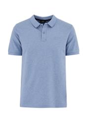 Men's blue polo shirt POLMT-0070-60(W24)-03