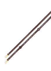 Burgundy leather women's handbag TORES-1391-4E(Z26), view of the detachable strap of the product on a white background.
