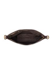 Women's handbag in black TOREC-1284-9I(Z26), product view from above on a white background.