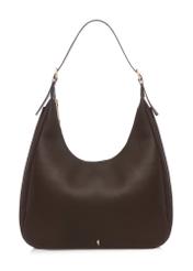 Brown women's shopper handbag TOREC-1238-1I(W26), front product view on white background.