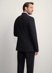 Black men's jacket MARMT-0019-99(Z25), product view from the back on the model, half of the silhouette visible.