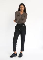 Elegant black women's pants SPODT-0077-99(Z22)-03