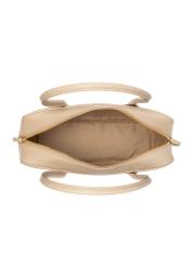 Beige women's shoulder bag TOREC-1232-1A(W26), product view inside on white background.