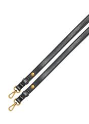 Black women's shoulder bag TOREC-1245-9F(Z26), view of the product strap against a white background.