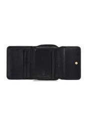 Black leather women's wallet with RFID protection PORES-0817RFID-99(W24)-04