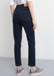 Navy blue women's pants JEADT-0008-69(W23)-03