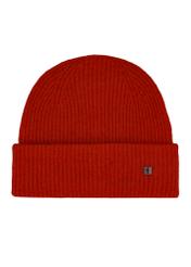Dark orange women's wool blend hat CZADT-0201-3C(Z26), front product view on white background.