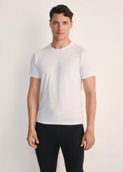 Tri-pack of white men's basic T-shirts ZESMT-0040-11(KS)