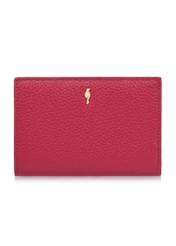 Women's pink leather wallet with RFID protection PORES-0805RFID-34(W24)-01