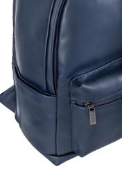 Elegant navy blue men's backpack PLCMN-0012-69(W23)-06