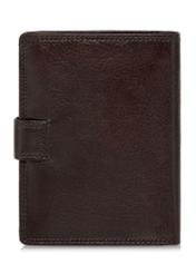 Leather clasp brown men's wallet PORMS-0605-89(W24)-02