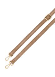 Beige women's shoulder bag TOREC-1101-24(Z25), view of the product straps on a white background.