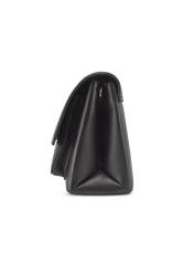 Leather black women's shoulder bag TORES-1347-9I(Z26), side view of the product on a white background.
