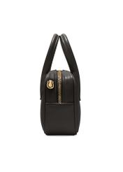 Small black women's handbag TOREC-1234-9G(W26), product view from the side on a white background.