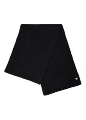 Women's cashmere black scarf SZADT-0093-99(Z25), front view of the folded product on a white background.