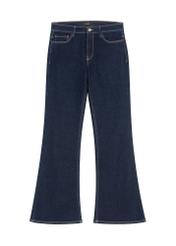 Dark navy blue women's jeans JEADT-0020-7E(Z26) - front product view, on white background.
