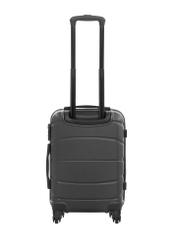 Small suitcase on wheels WALAB-0077-9I-19(W26) - product view from the back, on a white background.