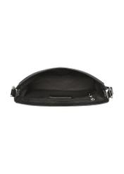 Elegant black croco women's handbag TOREC-1251-9G(Z26) - product view from above, on a white background.