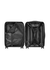 Small suitcase on wheels WALPP-0024-99-19(W26), product view from the inside on a white background.