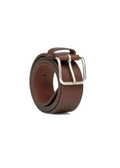 Men's brown leather belt PASMS-0277-1I(W26)