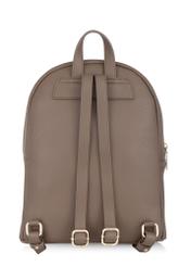 Brown single compartment women's backpack TOREC-0894-89(W24)-05