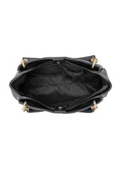 Black women's handbag made of imitation leather TOREC-0998-99(W25)-05