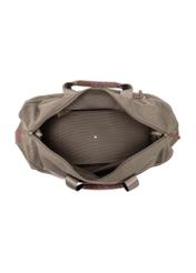 Khaki travel bag TORMN-0372-55(Z25), product view from the inside on a white background.