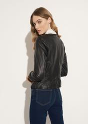 Women's classic leather jacket KURDS-0209-1323(W23)