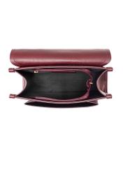 Burgundy medium elegant women's backpack TOREC-0985A-49(Z25), product view inside on white background.