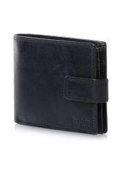 Men's navy blue leather wallet PORMS-0465A-69(W23)-02