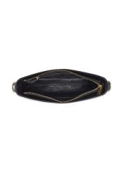 Black croco leather handbag TORES-1326-9G(Z26), product view inside on light background.