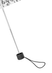 Small foldable women's umbrella in cream color PARSD-0036-0P(W26), view of the product handle on a white background.