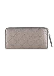 Large silver ladies wallet with embossing PORES-0869-92(Z23)-03