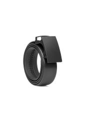 Leather black men's belt PASMS-0269-99(W26)