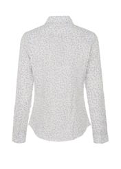 Women's white floral shirt KOSDT-0090-61(W22)-04