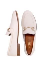 Women's leather moccasins with buckle BUTYD-0916-12(W24)-04