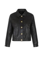 Women's leather transitional jacket KURDS-0302-1155(W22)-03