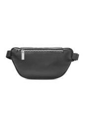 Black women's imitation leather waist bag TOREC-1194-99(W26), back view of the product on a white background.