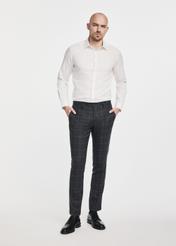 Men's checkered trousers SPOMT-0110-69(Z24)