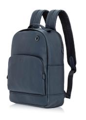 Navy blue men's leather backpack PLCMS-0018D-69(W25)-02