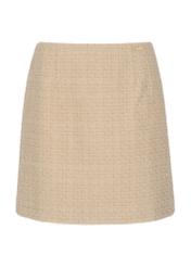 Women's beige mini skirt SPCDT-0079-81(Z23)-04