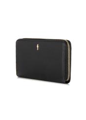 Large black leather wallet for women PORES-0910-99(W24)-02