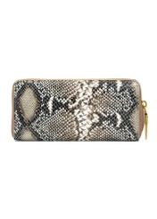 Large women's leather wallet PORES-0969-86(Z25), product view from the back on a white background.