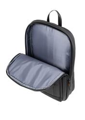 Black men's backpack TORMN-0431-99(Z26), interior view on a white background.