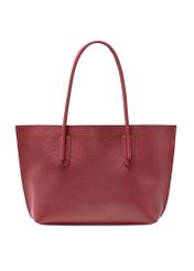 Red women's shopper bag TOREC-0938 B-41(Z 25), product view from the back on a white background.