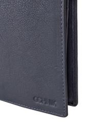 Men's graphite leather wallet PORMS-0545-95(Z23)-05