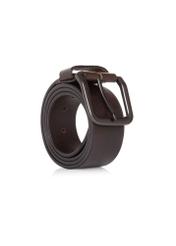 Brown men's belt made of genuine leather PASMS-0260-89(Z24)-02